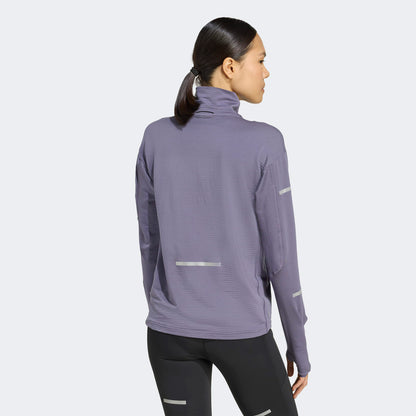 Adidas Adi365 Running Climawarm+ Kadın Mor Koşu Sweatshirt