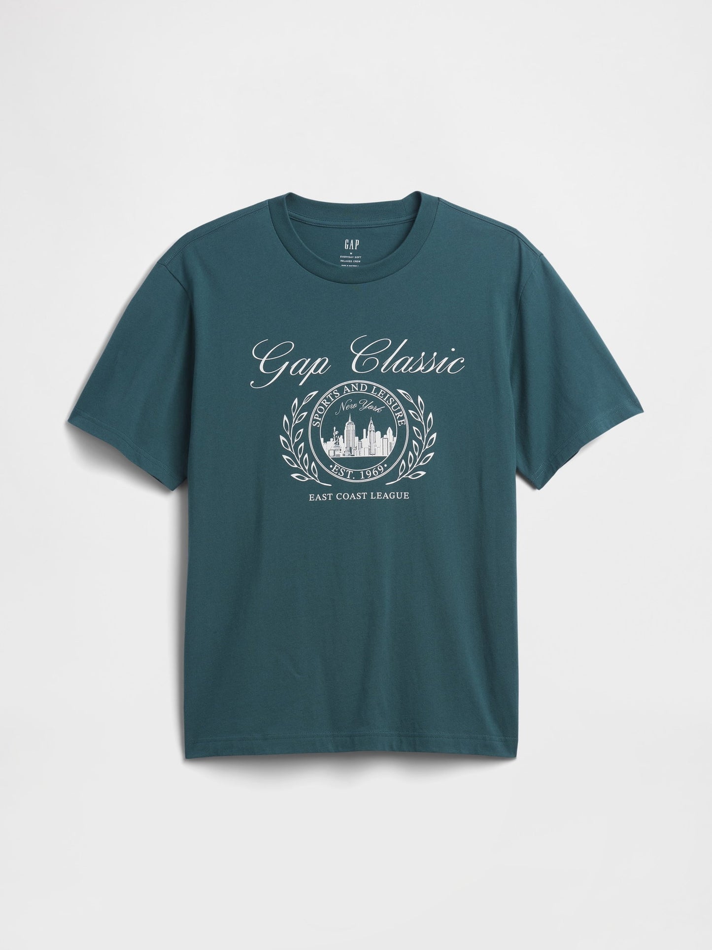 Koyu Yeşil Everyday Soft Relaxed Grafik T-shirt