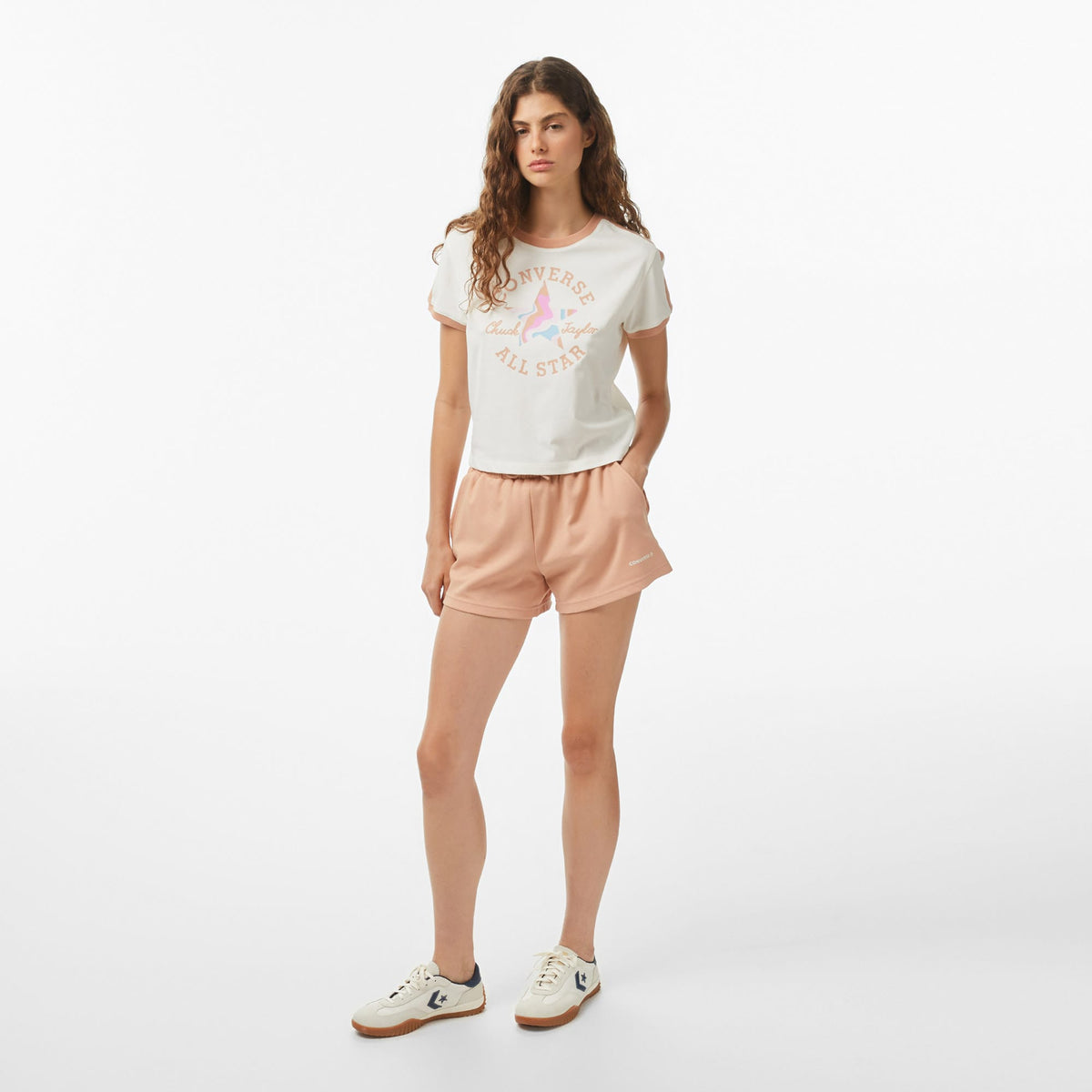 Converse Kadın Krem T-shirt