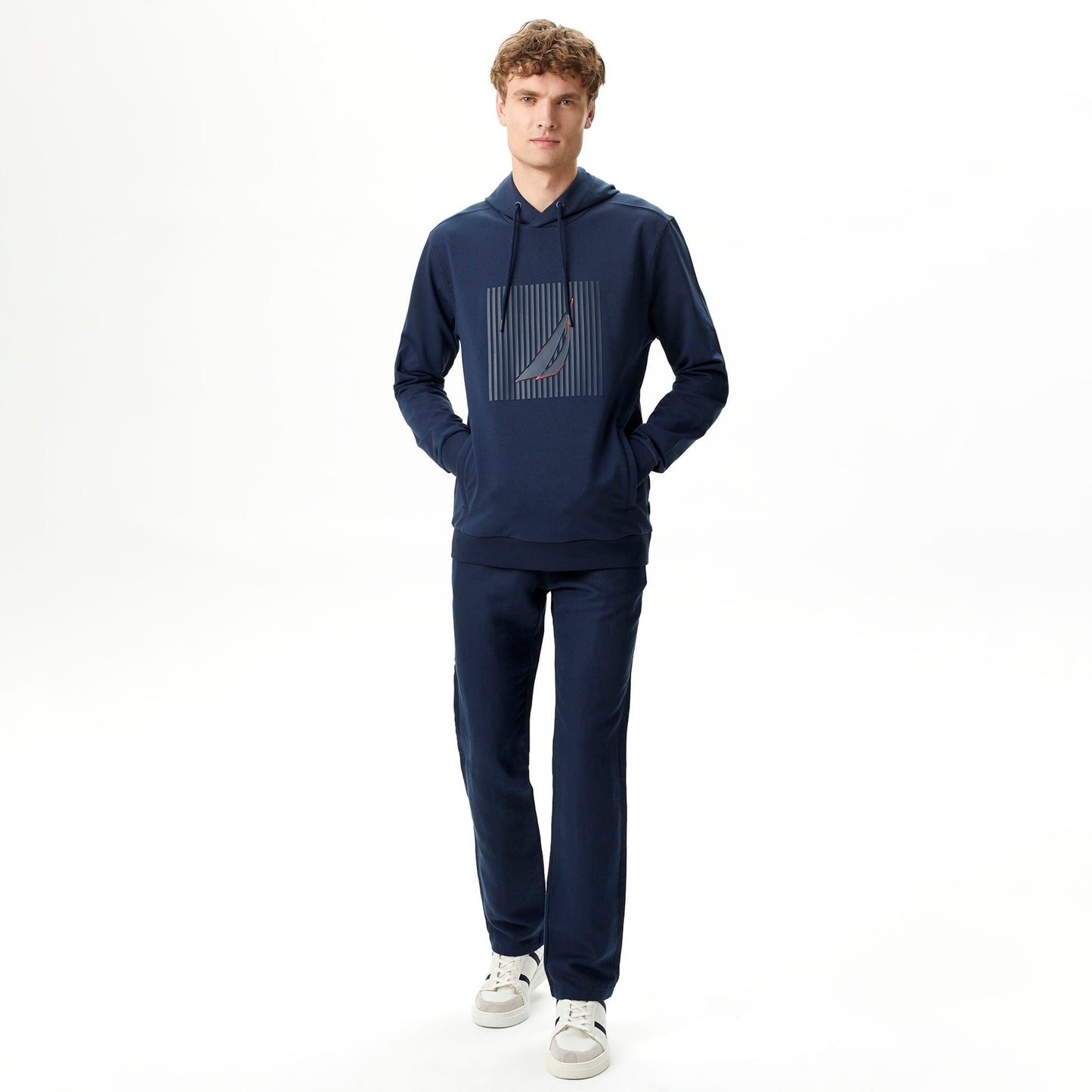 Nautica Erkek Lacivert Standart Fit Sweatshirt