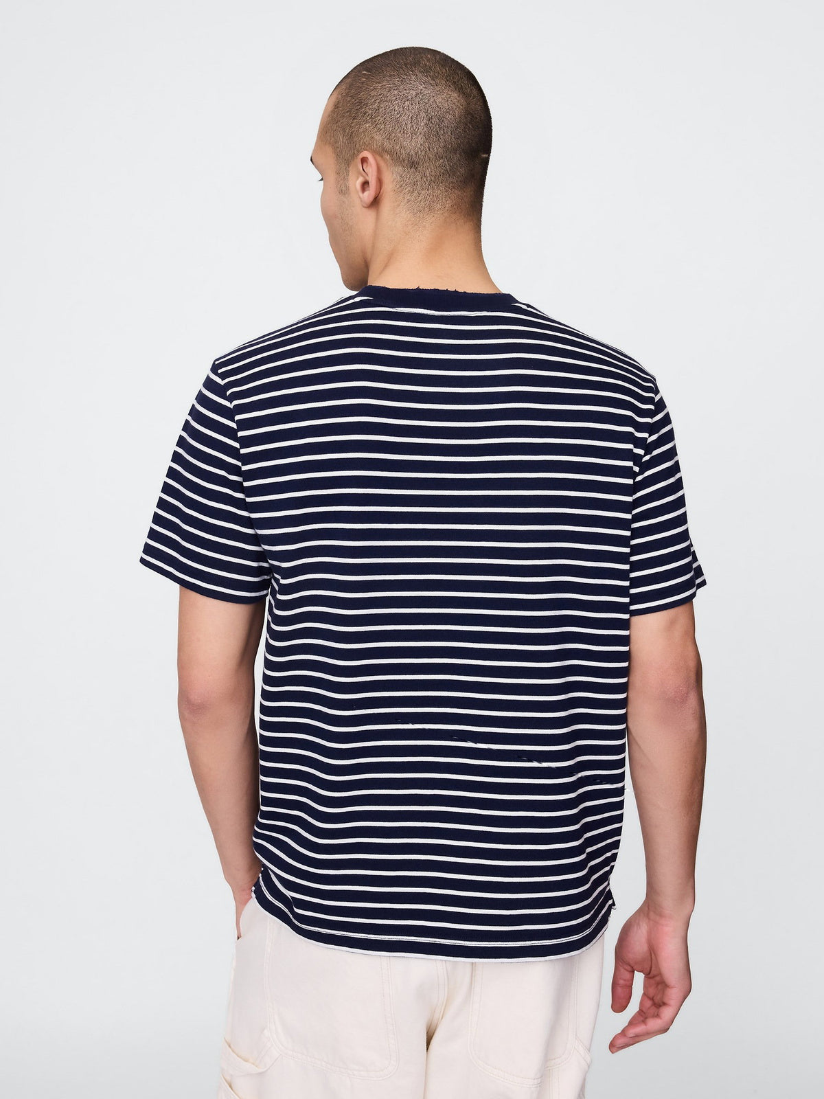 Çizgili Heavyweight Relaxed T-shirt