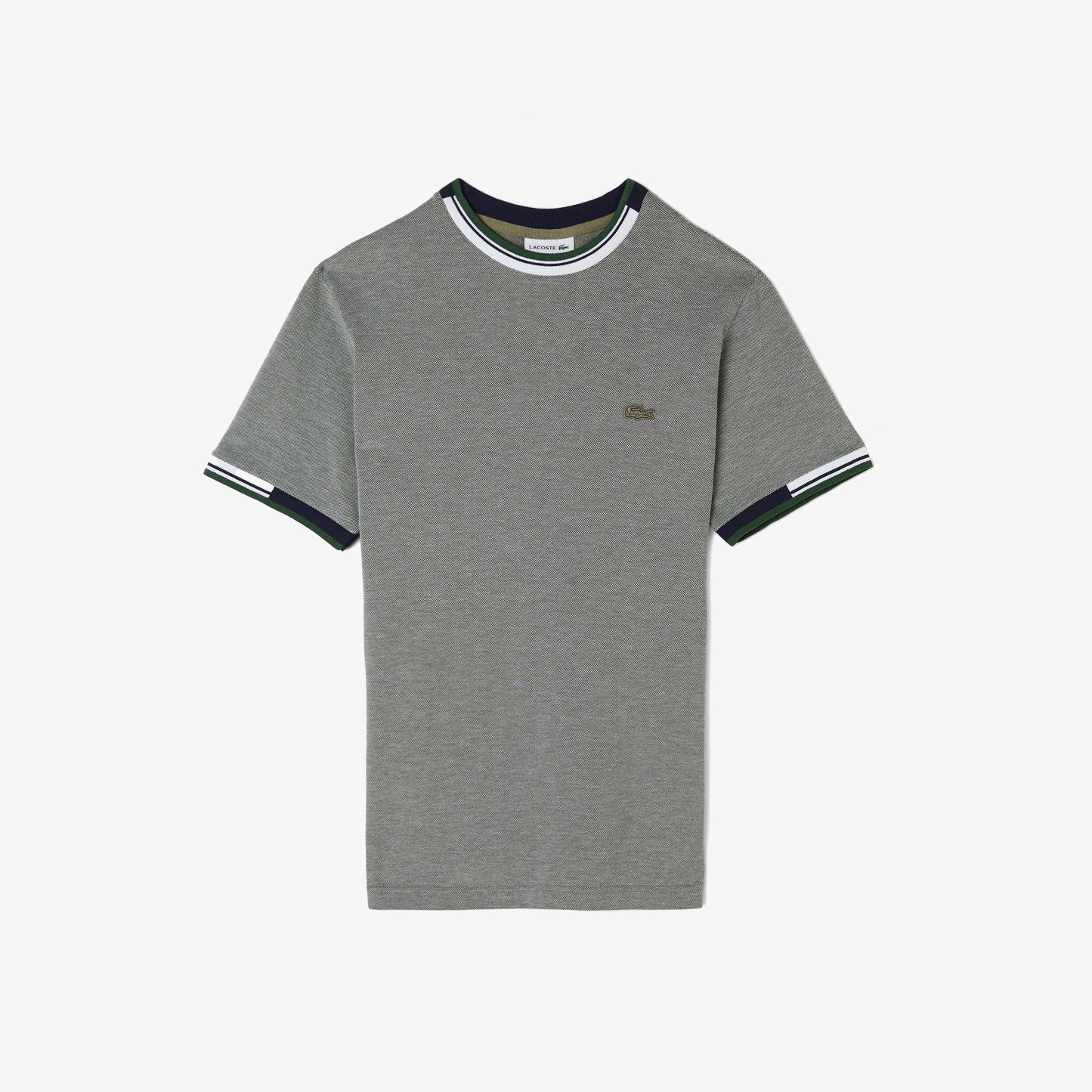 Lacoste Erkek Regular Fit Bisiklet Yaka Gri T-shirt