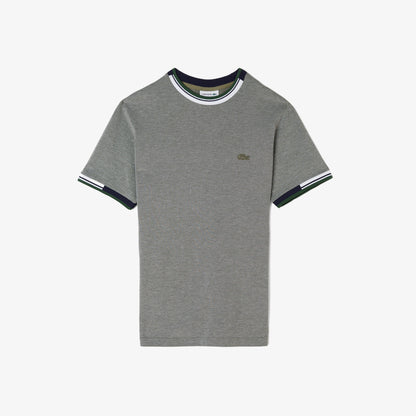 Lacoste Erkek Regular Fit Bisiklet Yaka Gri T-shirt