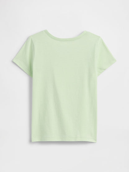 Yeşil Grafik Baskılı T-shirt