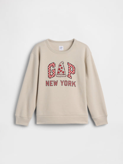 Siyah Relaxed Gap Logo Sweatshirt