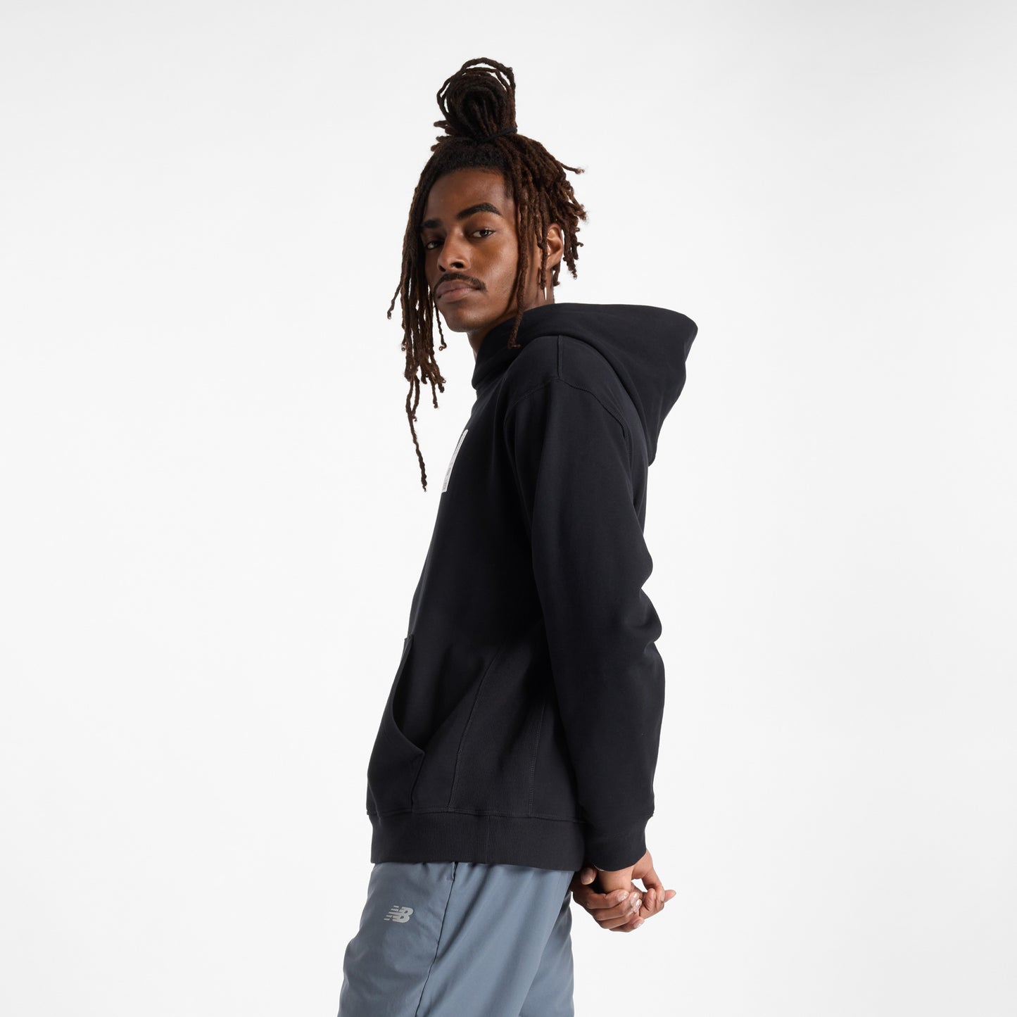 New Balance French Terry 574 Erkek Lacivert Hoodie