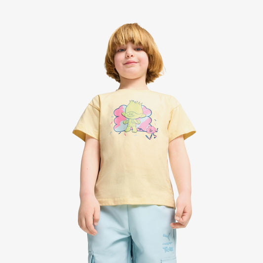 Puma X Trolls Graphic Çocuk Sarı T-shirt