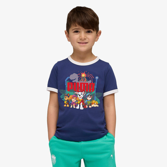 Puma X Paw Patrol Ringer Çocuk Mavi T-shirt