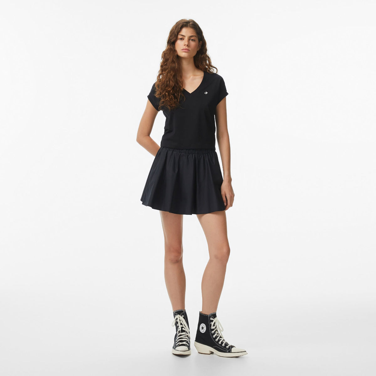 Converse Kadın Siyah T-shirt