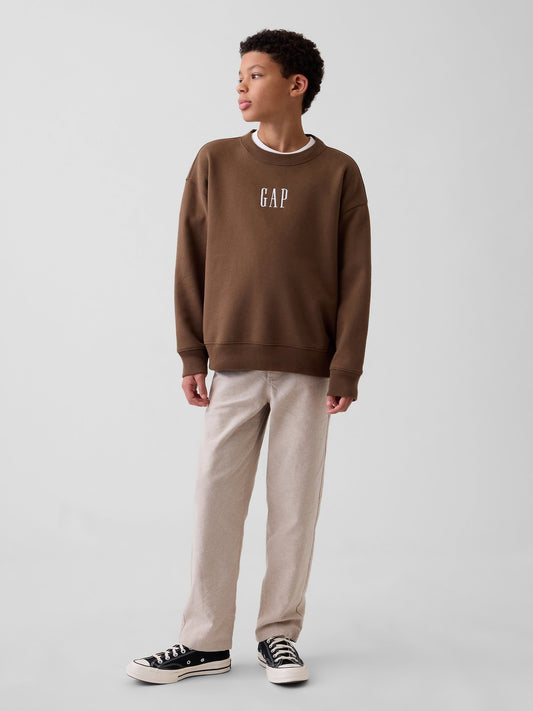 Bej Keten Karışımı Relaxed Easy Pantolon
