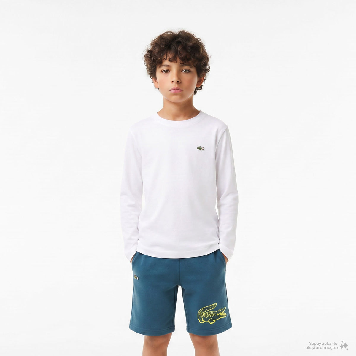 Lacoste Classic Çocuk Beyaz T-shirt