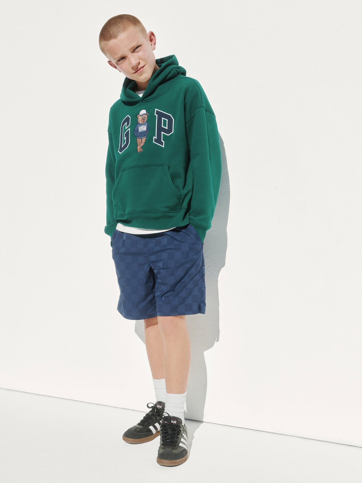 Koyu Yeşil Vintagesoft Relaxed Brannan Bear Logo Sweatshirt