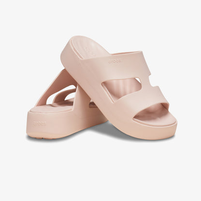 Crocs Getaway Platform H-strap Kadın Bej Terlik