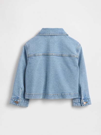 Açık Mavi Babygap Nakışlı Denim Ceket