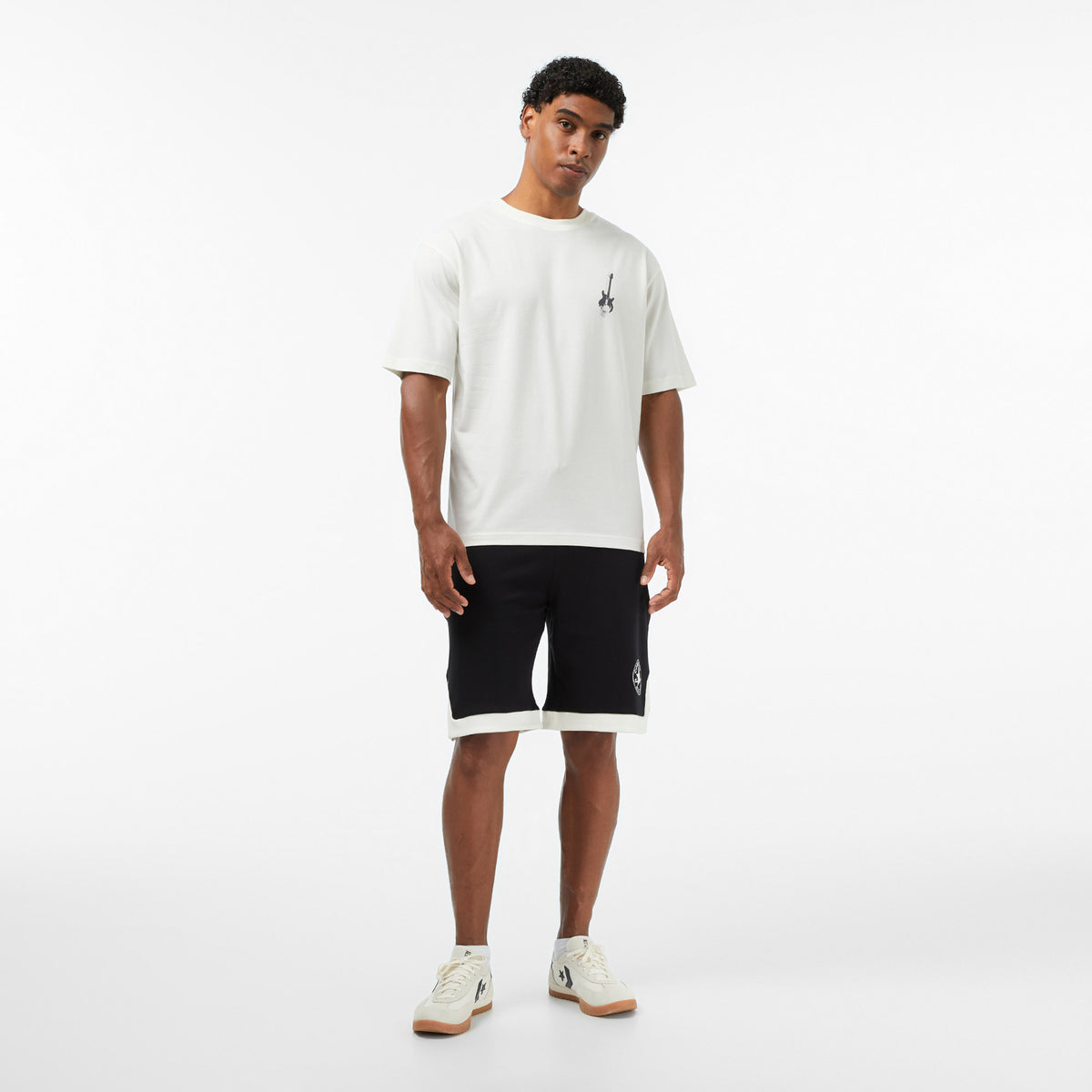 Converse Regular Fit Erkek Krem T-shirt