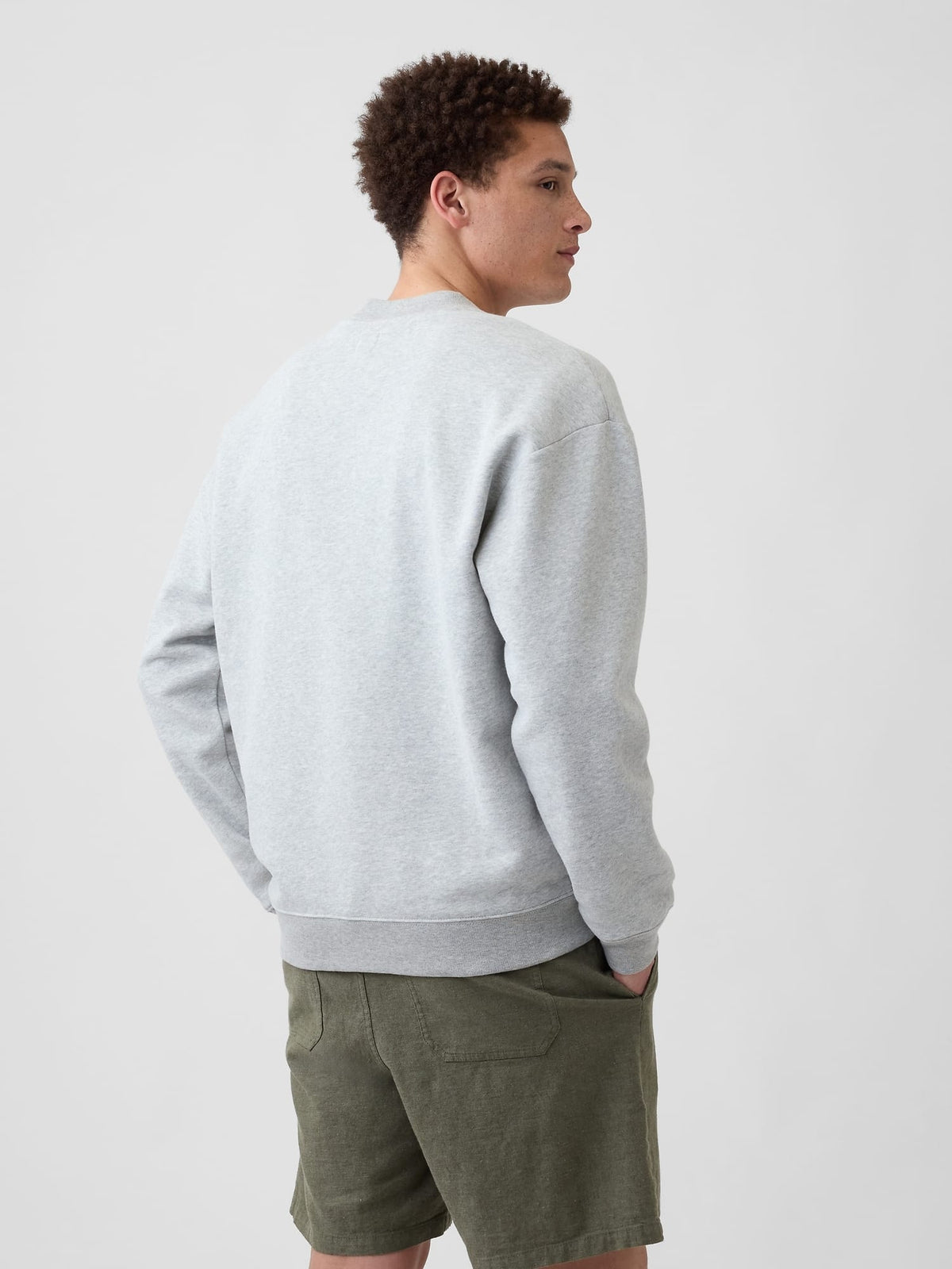 Açık Gri Relaxed Gap Mini-logo Sweatshirt