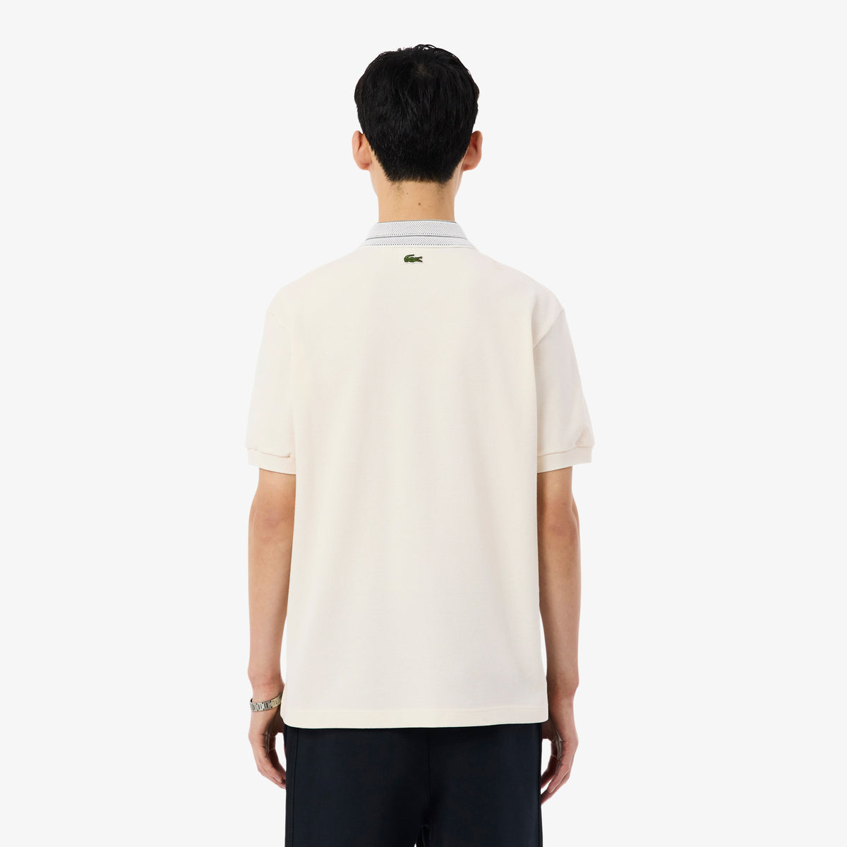 Lacoste Classic Fit Erkek Krem Polo