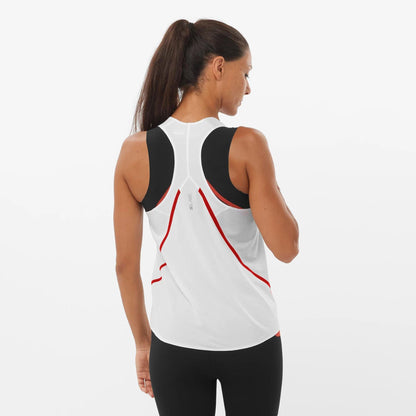 Salomon S/lab Speed Singlet Kadın Beyaz T-shirt