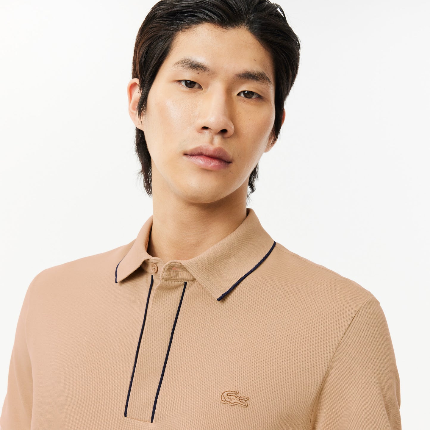 Lacoste Paris Erkek Regular Fit Organik Pamuk Bej Polo