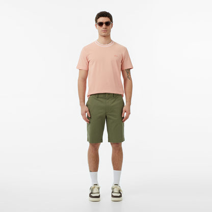 Lacoste Erkek Regular Fit Bisiklet Yaka Pembe T-shirt