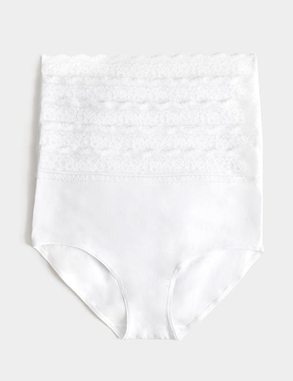 5'li Dantel Detaylı Full Brief Külot Seti