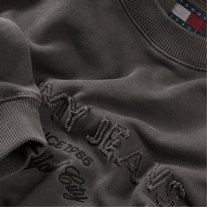 Tommy Hilfiger Jeans 90s Gmd New Classics Crew Erkek Siyah Sweatshirt