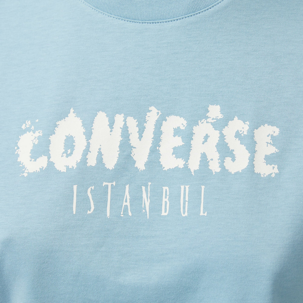 Converse Regular Fit Kadın Mavi T-shirt