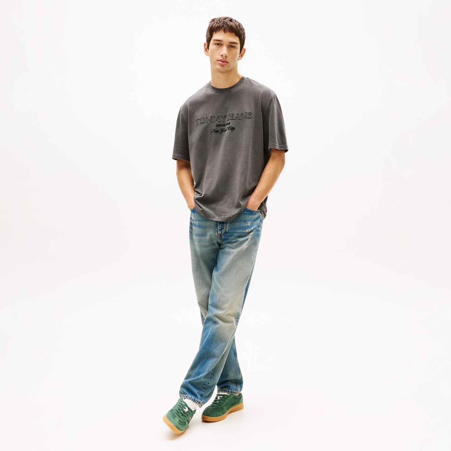Tommy Hilfiger 90s New Classics Erkek Siyah T-shirt