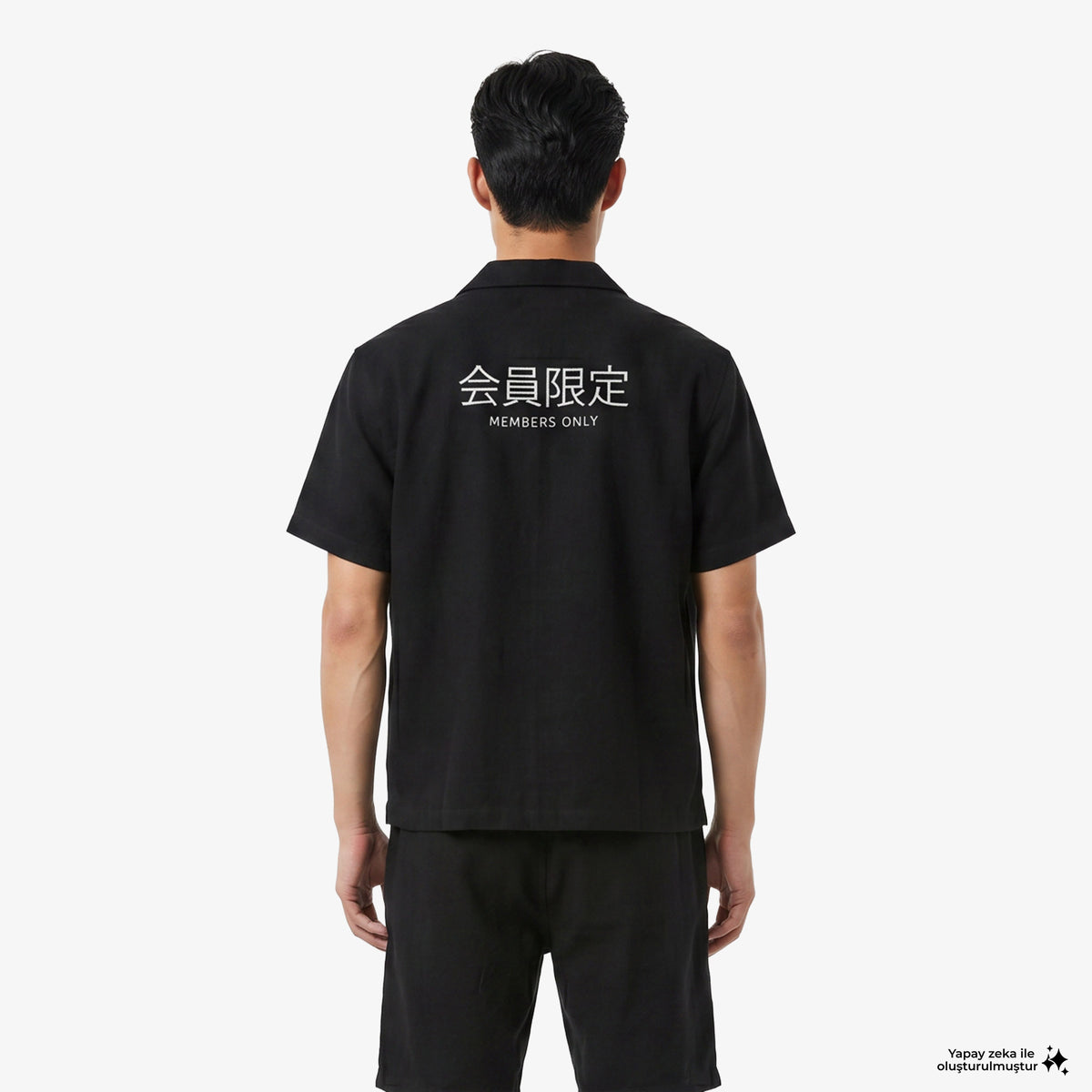 Unıted4 Regular Fit Erkek Siyah Gömlek