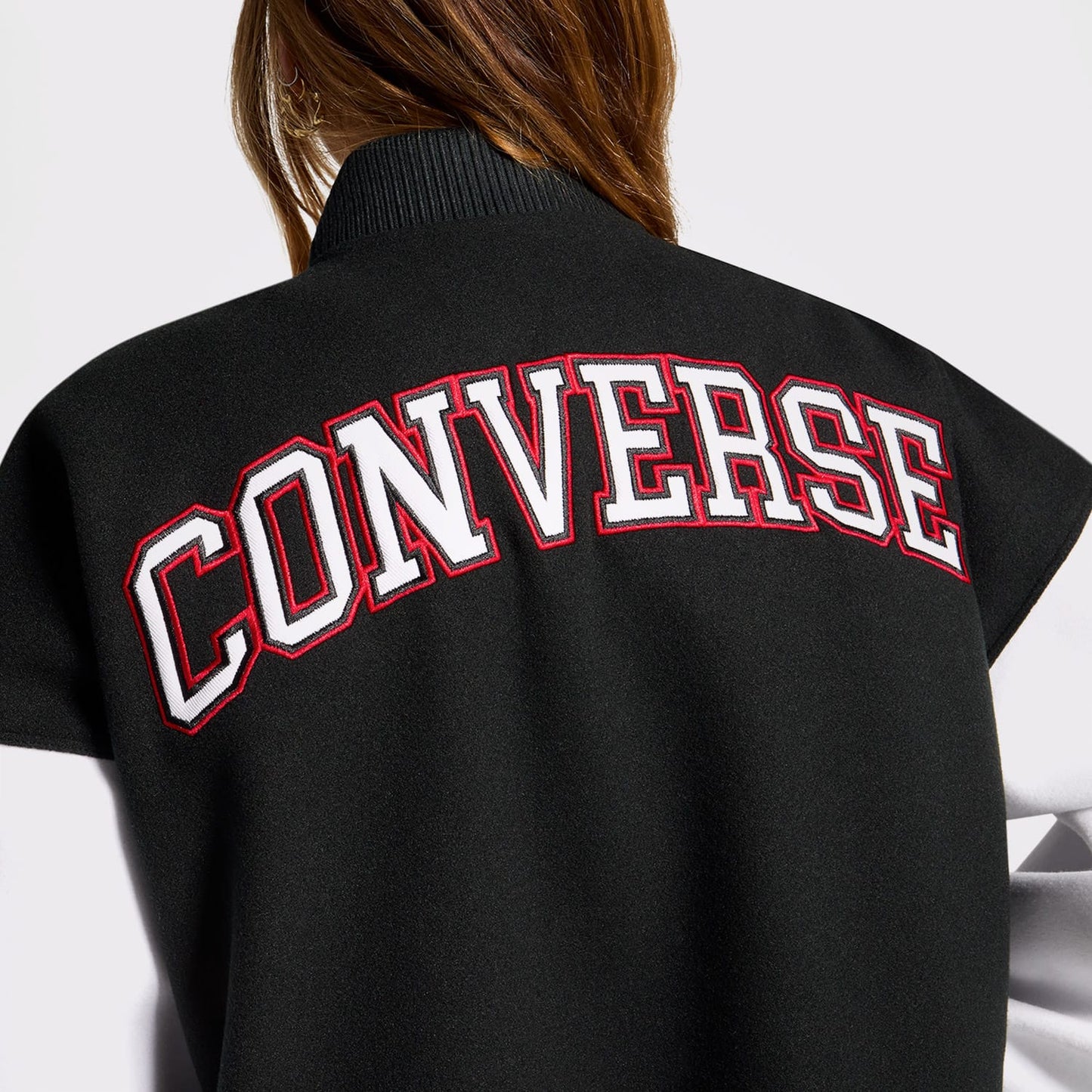 Converse Classic Kadın Dik Yaka Siyah Ceket