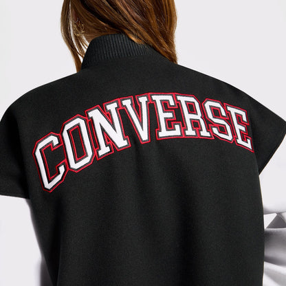 Converse Classic Kadın Dik Yaka Siyah Ceket
