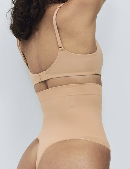 Body Sculpt Dikişsiz Yüksek Bel Tanga Korse