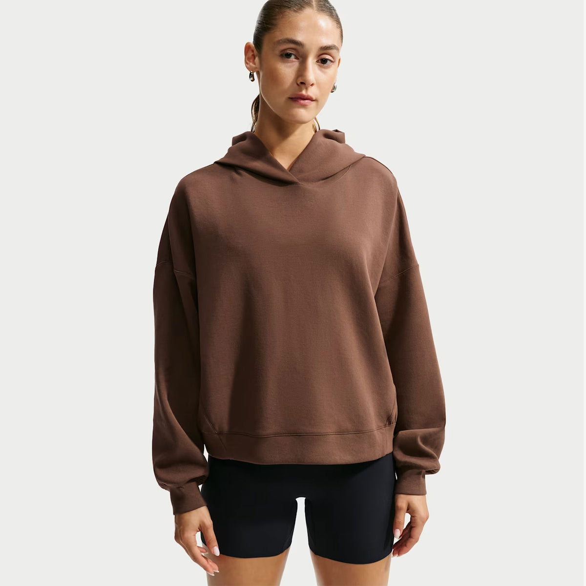 Nike Dfri-fit 24.7 Impossibly Soft Po Kadın Kahverengi Sweatshirt