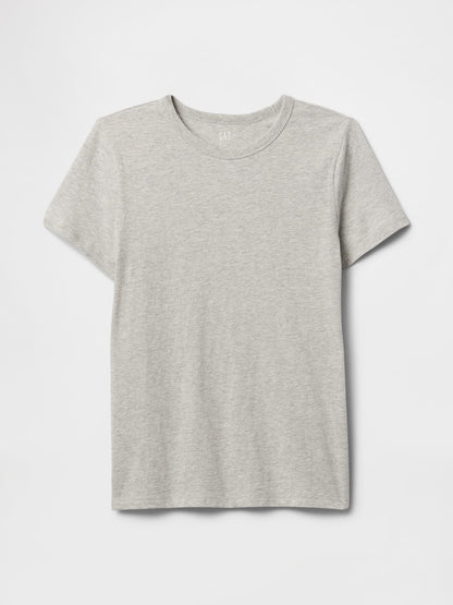 Gri Favorite Bisiklet Yaka T-shirt