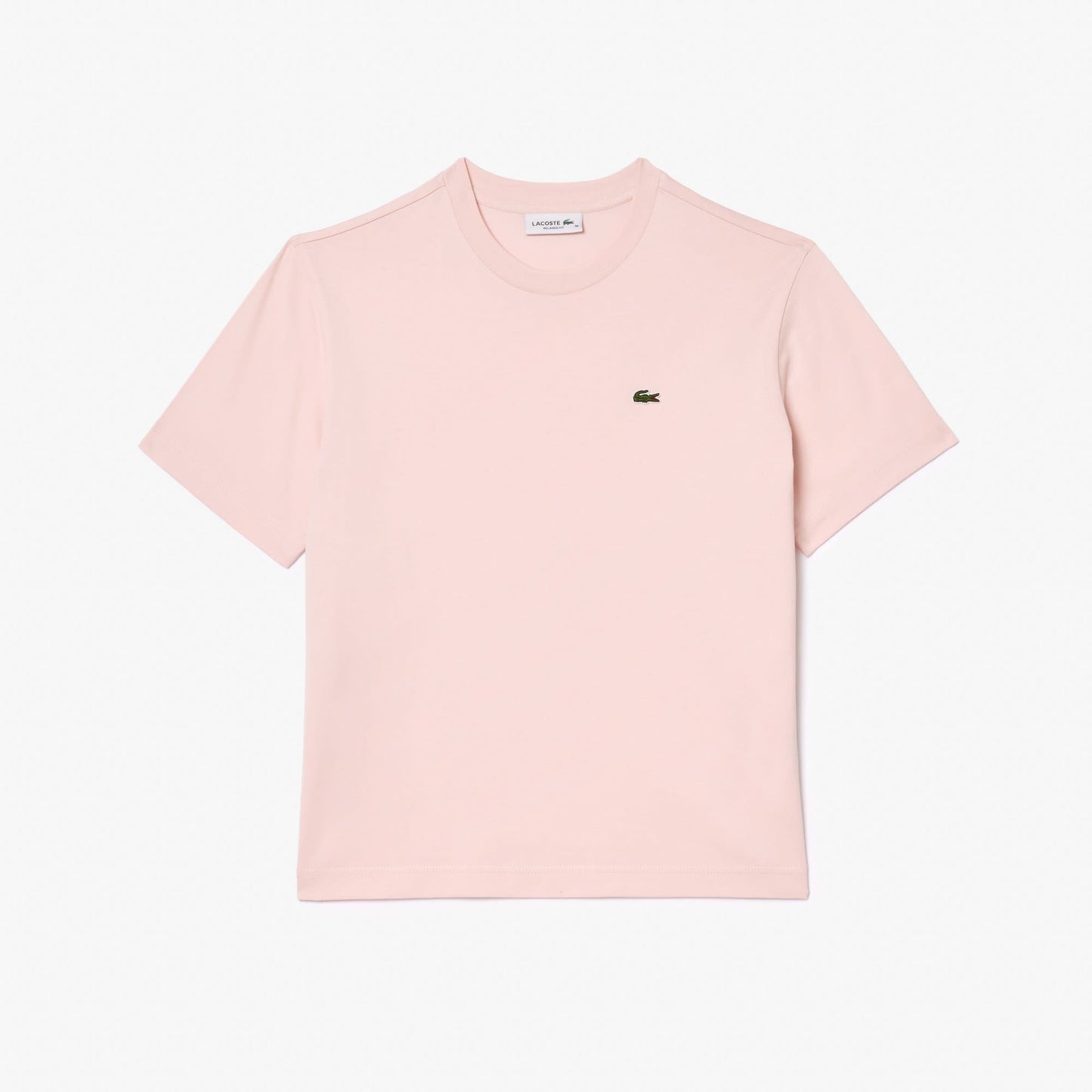 Lacoste Kadın Relaxed Fit Bisiklet Yaka Pembe T-shirt