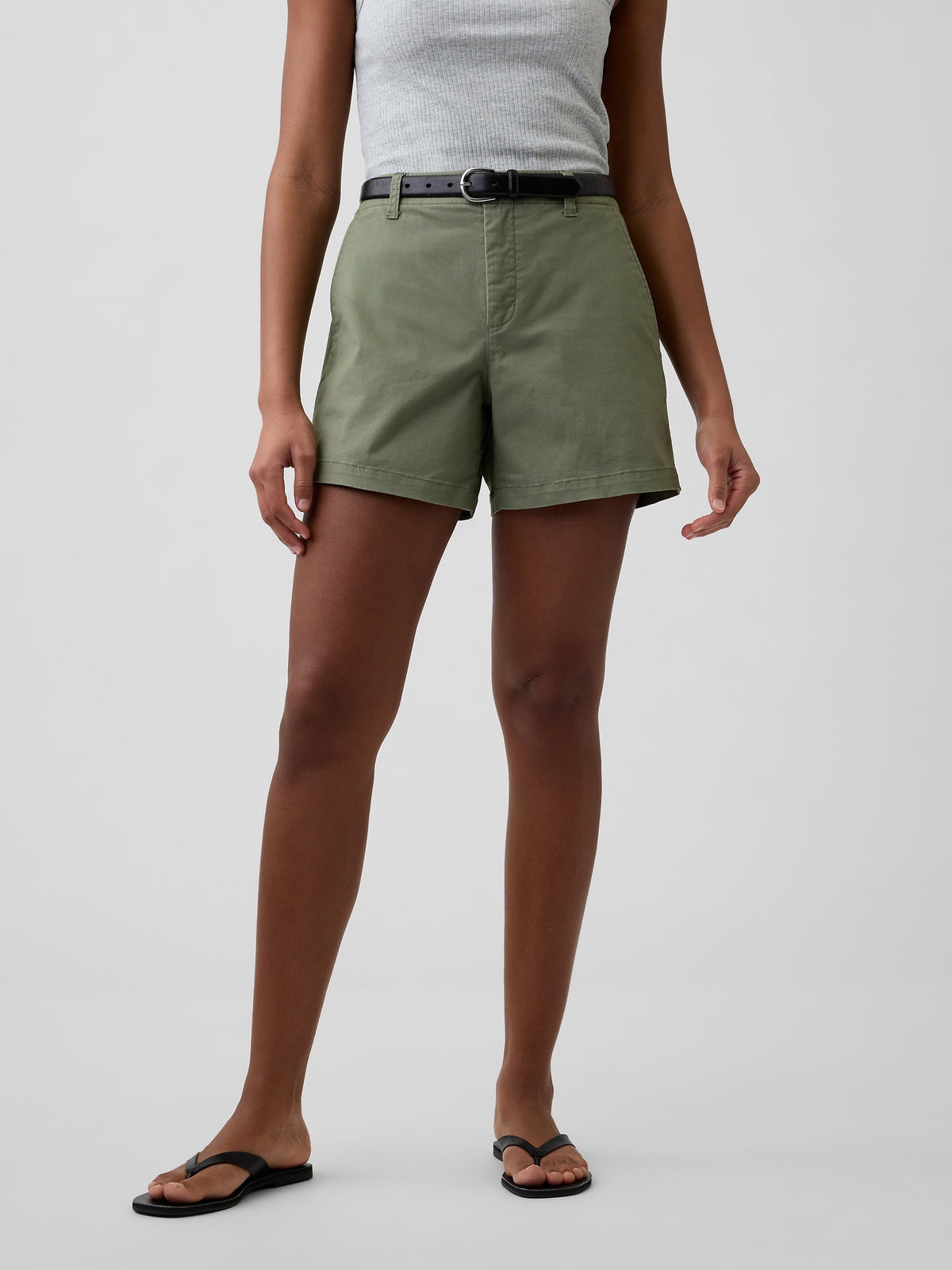 Haki 5 Mid Rise Downtown Khaki Şort