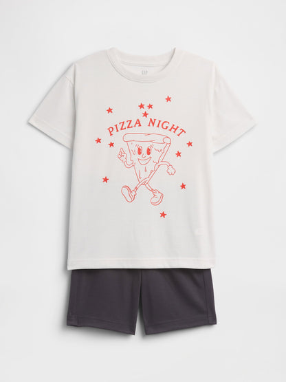 Beyaz %100 Recycled Spor Pijama Takımı