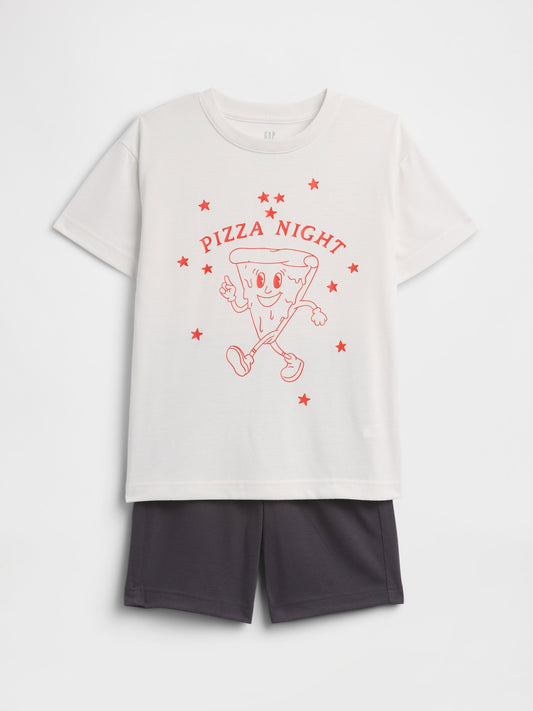 Beyaz %100 Recycled Spor Pijama Takımı