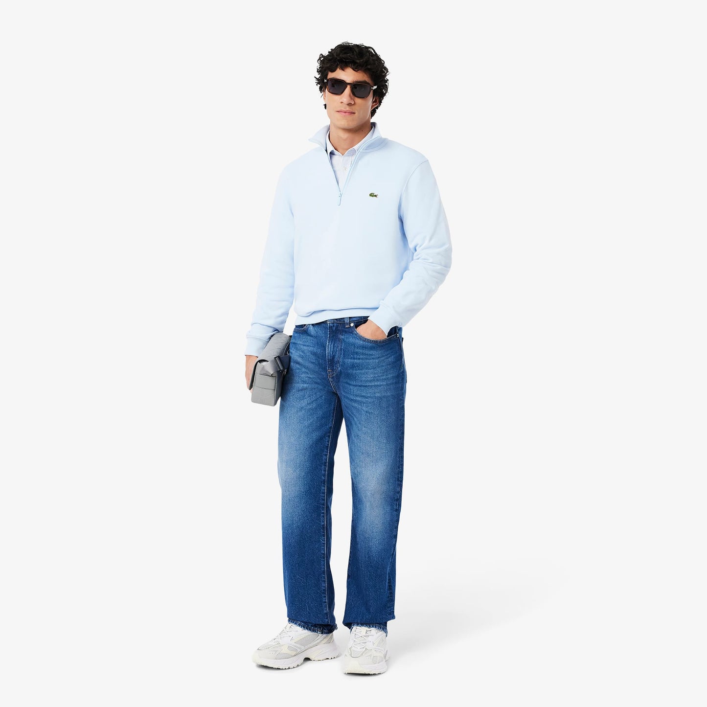 Lacoste Core Collection Erkek Mavi Sweatshirt