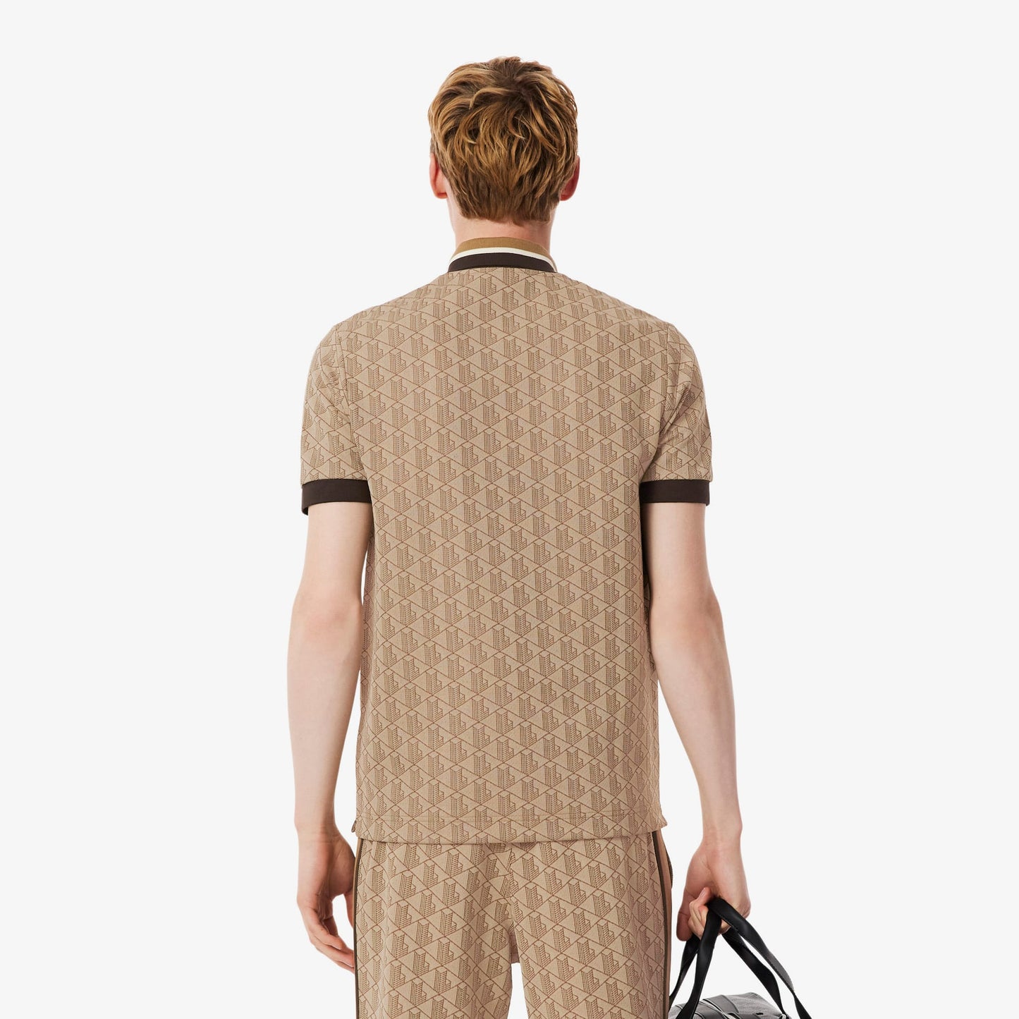 Lacoste Monogram Erkek Kahverengi Polo
