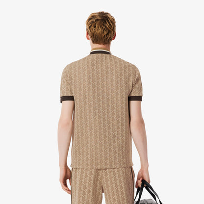 Lacoste Monogram Erkek Kahverengi Polo