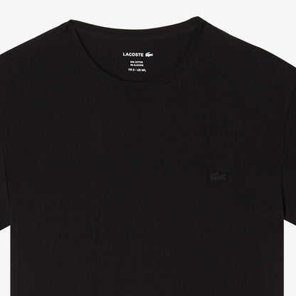 Lacoste Erkek Slim Fit Bisiklet Yaka Siyah T-shirt