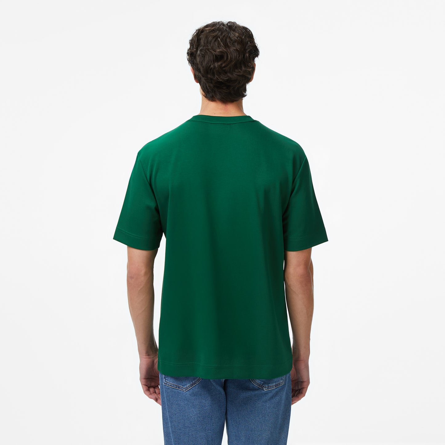 Lacoste Oversize Fit Bisiklet Yaka Erkek Yeşil T-shirt