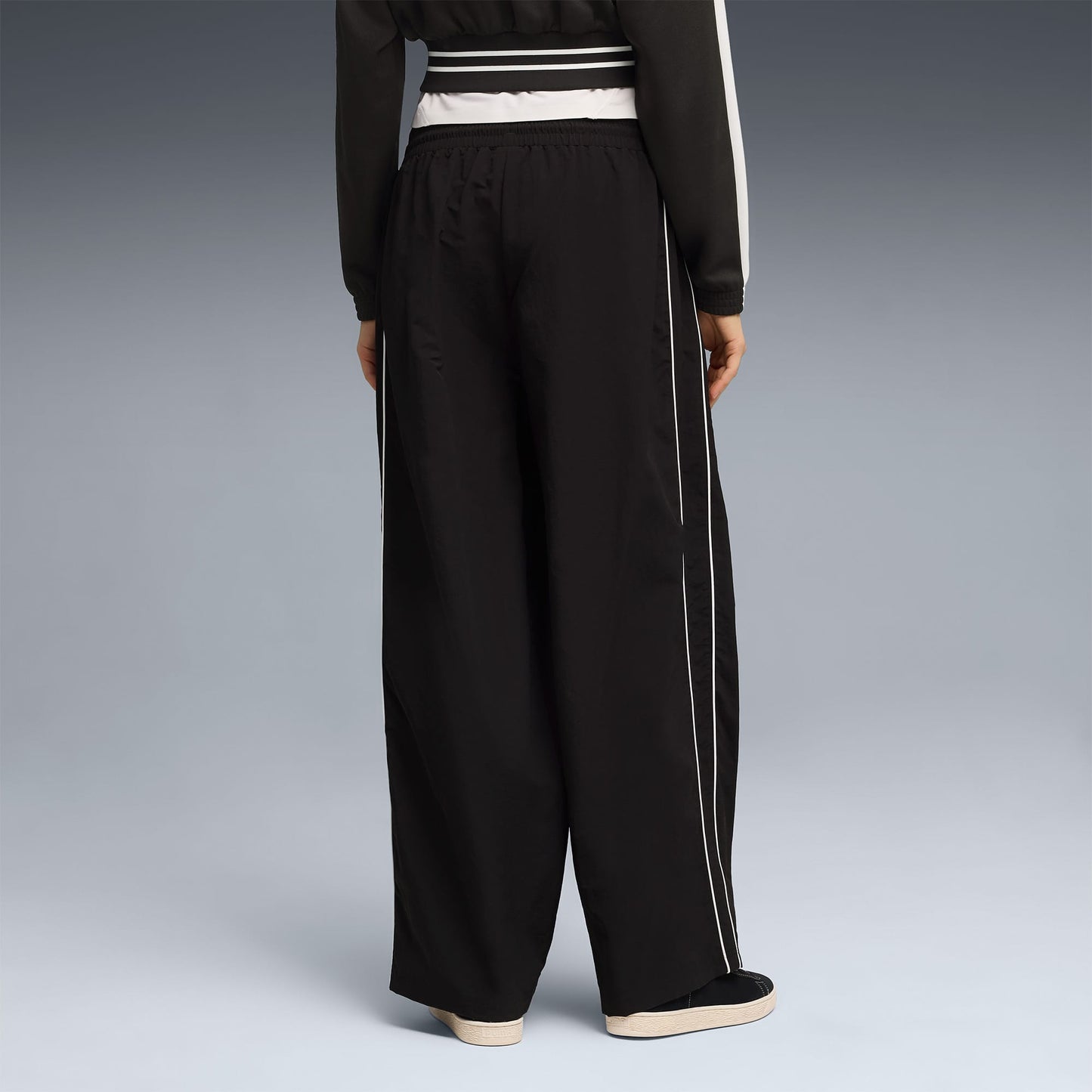 Puma T7 Woven Track Kadın Siyah Pantolon