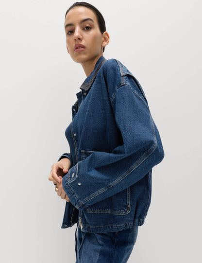 Denim Bomber Ceket
