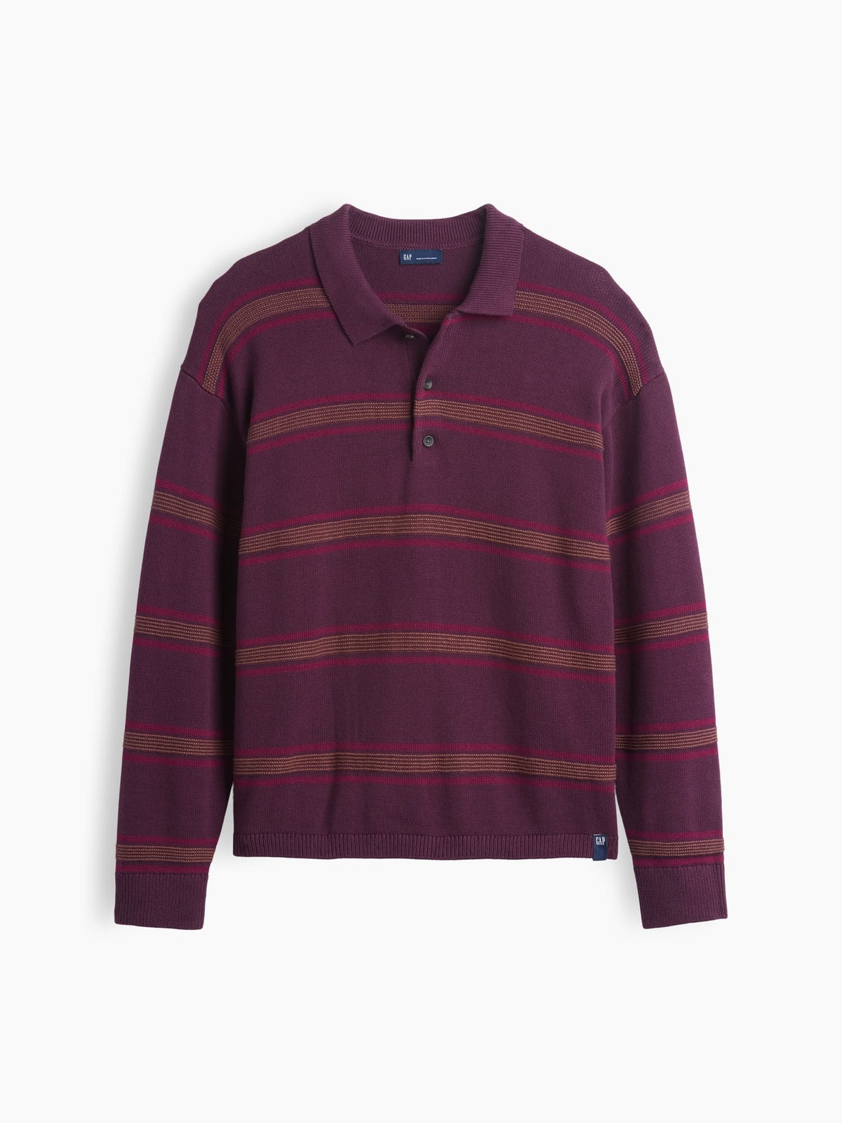 Bordo Relaxed Polo Kazak