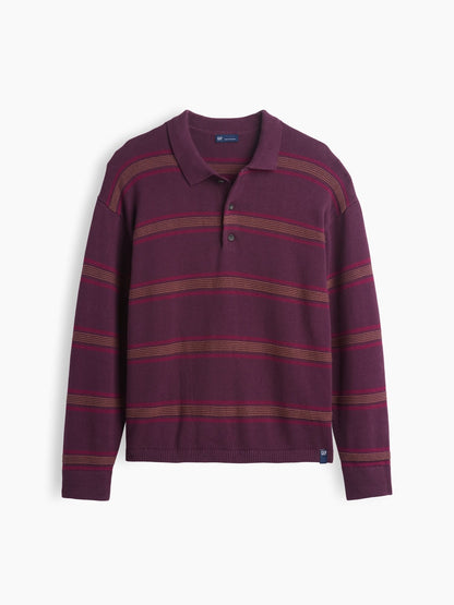 Bordo Relaxed Polo Kazak