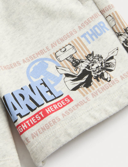 Pamuk Karışımlı Marvel Şort