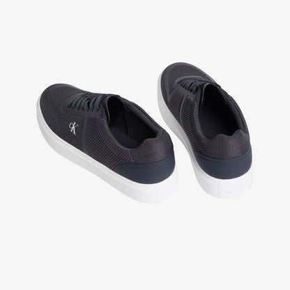 Calvin Klein Classic Cups Laceup Knit Erkek Siyah Sneaker