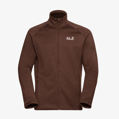 Jack Wolfskin Peak District Full Zipped Erkek Kahverengi Ceket